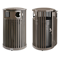recycled steel litter receptacle