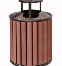 litter receptacle with dome