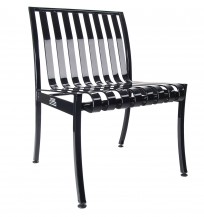 steel armless chair