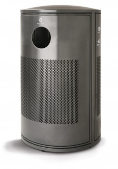 perforated litter receptacle