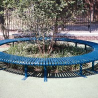 round backless bench